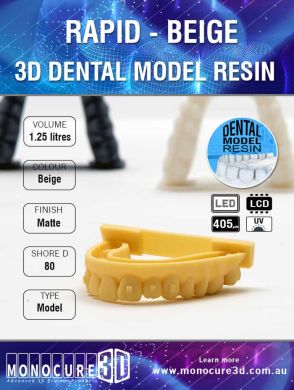 Monocure 3D - Rapid Dental Resin - 1,25 l - Beige